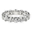 Round Cut Lab Grown Diamond Eternity Ring in 14k White Gold (6 cttw FG/VS2)-8