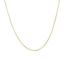 14k Yellow Gold Diamond Cut Cable Link Chain 0.8mm-8