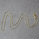 14k Yellow Gold Diamond Cut Cable Link Chain 0.8mm-11