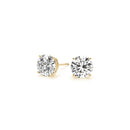 3 cttw Certified IGI Lab Grown Round Diamond Stud Earrings 14k Yellow Gold (G/VS2)-7