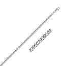14K White Gold Gourmette Chain (2.80 mm)-3
