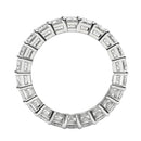 Emerald Cut Lab Grown Diamond Eternity Ring in 14k White Gold (3 cttw FG/VS2)-9