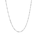 10k White Gold Singapore Chain(1.50 mm)-5