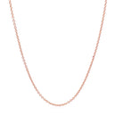 14k Rose Gold Round Cable Link Chain (1.25 mm)-8