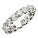 Round Cut Lab Grown Diamond Eternity Ring in 14k White Gold (4 cttw FG/VS2)-7