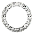 Round Cut Lab Grown Diamond Eternity Ring in 14k White Gold (4 cttw FG/VS2)-9