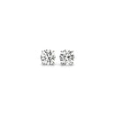 1 cttw Certified IGI Lab Grown Round Diamond Stud Earrings 14k White Gold (G/VS2)-5