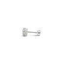 1 cttw Certified IGI Lab Grown Round Diamond Stud Earrings 14k White Gold (G/VS2)-6