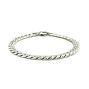 14K White Gold Cuban Link Bracelet-6