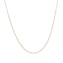 14k Rose Gold Diamond Cut Cable Link Chain 0.7mm-8