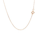 14k Rose Gold Diamond Cut Cable Link Chain 0.7mm-9