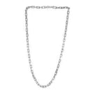 14k White Gold French Cable Link Chain (4.80 mm)-6