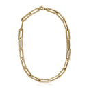 14k Yellow Gold Extra Wide Paperclip Chain Necklace-8