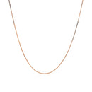14k Rose Gold Classic Box Chain 0.6mm-7