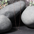 14k Rose Gold Classic Box Chain 0.6mm-10