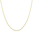 14k Yellow Gold Thin Motif Round Omega Necklace-5