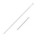 2.0mm 14k White Gold Light Rope Chain-5