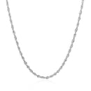 2.0mm 14k White Gold Light Rope Chain-6