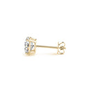 4 cttw Certified IGI Lab Grown Round Diamond Stud Earrings 14k Yellow Gold (G/VS2)-6