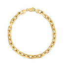 14k Yellow Gold French Cable Chain Bracelet  (4.80 mm)-4