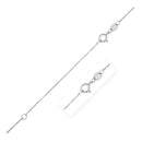 Double Extendable Box Chain in 14k White Gold (0.6mm)-6