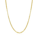 18k Yellow Gold Diamond Cut Cable Link Chain (1.90 mm)-6