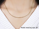 18k Yellow Gold Diamond Cut Cable Link Chain (1.90 mm)-8