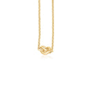 14k Yellow Gold Chain Necklace with Polished Knot-6