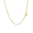14k Yellow Gold Chain Necklace with Polished Knot-8