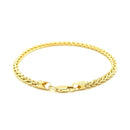 3.3mm 14k Yellow Gold Light Weight Wheat Bracelet-7