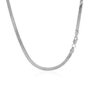 14k White Gold Super Flex Herringbone Chain (2.80 mm)-6