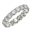 Round Cut Lab Grown Diamond Eternity Ring in 14k White Gold (3 cttw FG/VS2)-7