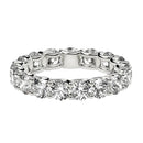 Round Cut Lab Grown Diamond Eternity Ring in 14k White Gold (3 cttw FG/VS2)-8