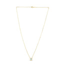 14k Yellow Gold MOP Evil Eye Necklace-3