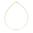 14k Yellow Gold Necklace in a Round Omega Chain Style-5