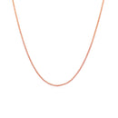 14k Rose Gold Round Wheat Chain (1.00 mm)-5