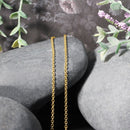 14k Yellow Gold Round Cable Link Chain 1.9mm-11