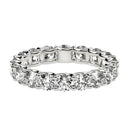 Round Cut Lab Grown Diamond Eternity Ring in 14k White Gold (2 cttw FG/VS2)-8