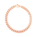 14K Rose Gold Cuban Link Bracelet-5