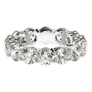 Round Cut Lab Grown Diamond Eternity Ring in 14k White Gold (6 cttw FG/VS2)-8
