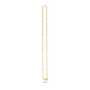 14k Yellow Gold Heart Element Paperclip Necklace-4