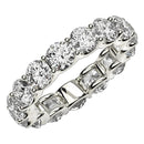 Round Cut Lab Grown Diamond Eternity Ring in 14k White Gold (5 cttw FG/VS2)-7
