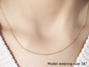 14k Yellow Gold Round Cable Link Chain 1.1mm-10