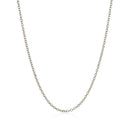 18k White Gold Diamond Cut Cable Link Chain (1.40 mm)-9