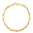 10K Yellow Gold Lite Paperclip Bracelet  (4.20 mm)-4