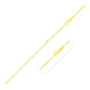 Double Extendable Diamond Cut Cable Chain in 14k Yellow Gold (1.2mm)-4