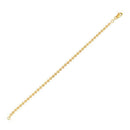 Moon Cut Bead Chain Bracelet in 14k Yellow Gold  (3.00 mm)-4