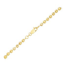 Moon Cut Bead Chain Bracelet in 14k Yellow Gold  (3.00 mm)-5