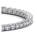 Lab Grown Round Diamond Tennis Bracelet in 14k White Gold (8 cctw F/G  VS2/SI1)-5