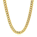 5.0mm 14k Yellow Gold Semi Solid Miami Cuban Chain-7